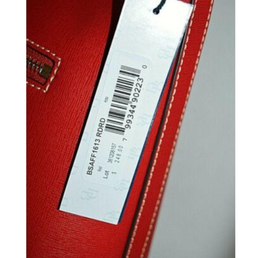 Dooney & Bourke Saffiano Italian Leather Red Bag - Picture 6 of 11